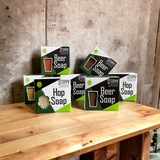 Stormy Acres boxes Hop Soap and Beer Soap