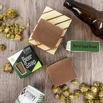 Barrel Aged Brown Ale Beer Soap by HOP Shop | All-natural soap for sensitive skin